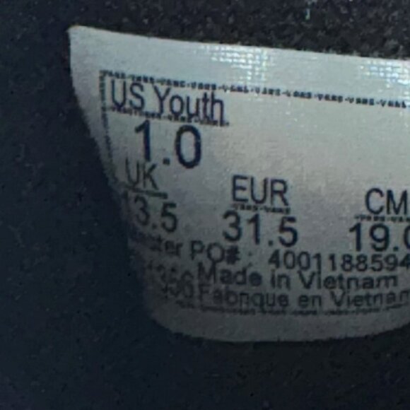 Kids Vans High Top Sneakers Size 1 - Picture 6 of 6